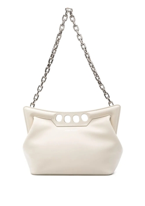 Alexander McQueen The Peak curved mini bag - White