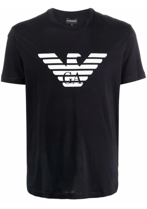Emporio Armani Eagle-logo T-shirt - Blue