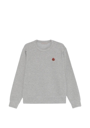 Moncler logo patch sweatshirt - Grey