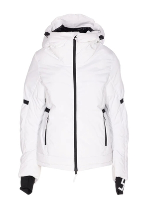 JETSET hooded zip-front coat - White