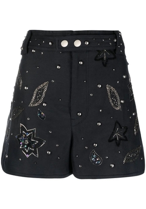 ISABEL MARANT Kayneliae embroidered shorts - Blue
