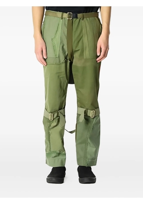 Children Of The Discordance logo-print cargo trousers - Green