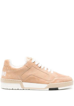 Moschino Streetball leather sneakers - Neutrals