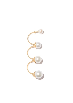Delfina Delettrez 18kt yellow gold Multi Pearl single drop earring