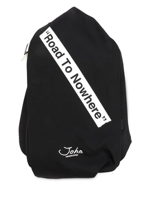 JohnUNDERCOVER road to nowhere print backpack - Black