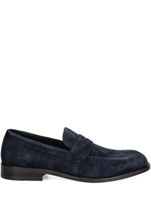 BOSS penny suede loafers - Blue