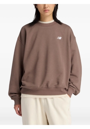 New Balance Essentials logo crew sweater - Brown