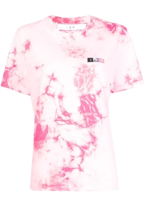 IRO tie-dye logo patch T-shirt - Pink
