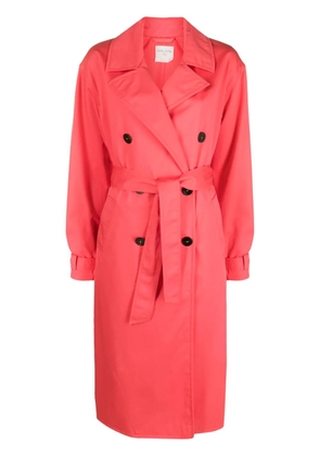 Forte Forte double-breasted belted trench coat - Pink