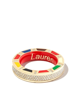 Lauren Rubinski 14kt yellow and white gold diamond ring - Multicolour