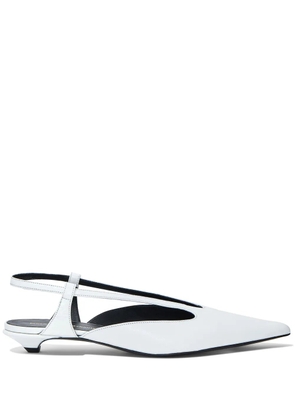 Proenza Schouler slingback leather pumps - White