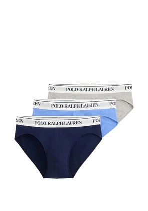 Polo Ralph Lauren logo-detail briefs (pack of three) - Blue