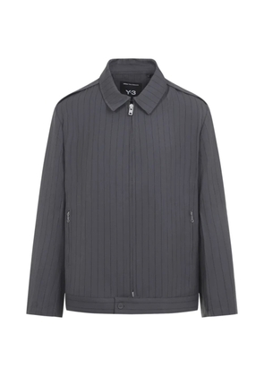 Y-3 pinstriped overshirt - Grey