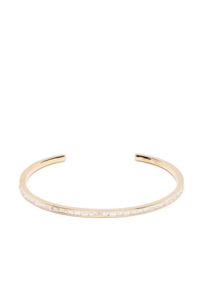 Anita Ko 18kt yellow gold baguette diamond cuff bracelet