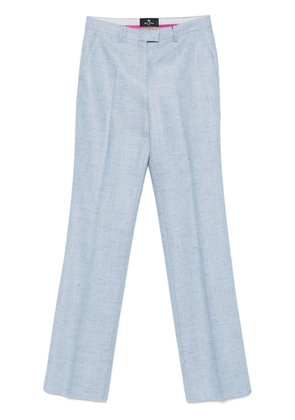 ETRO speckled trousers - Blue