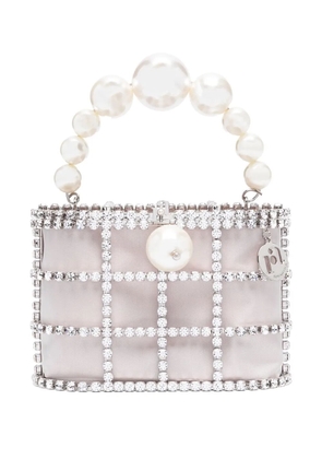 Rosantica Holli crystal-embellished mini bag - Silver