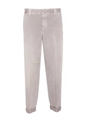 Golden Goose cuffed cotton trousers - Grey