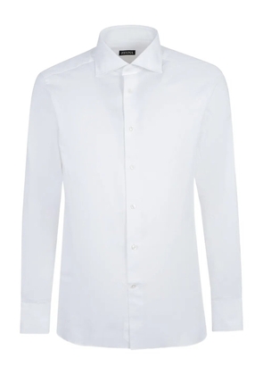 Zegna long-sleeve cotton shirt - White