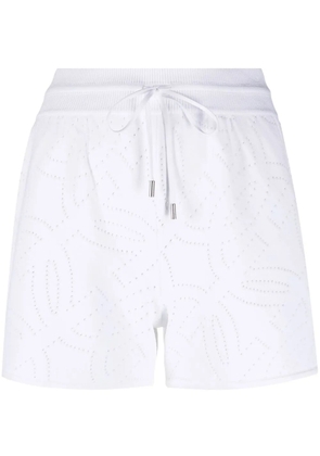 Ferragamo Gancio-perforated shorts - White