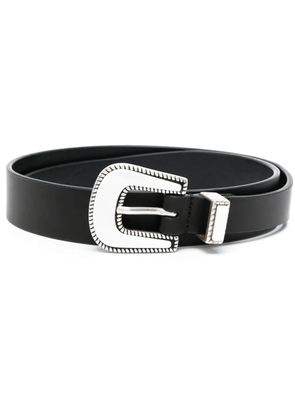 PT Torino calf-suede pointed-tip belt - Black