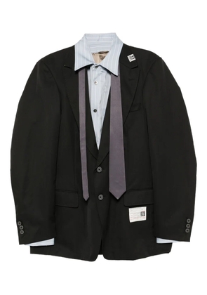 Maison MIHARA YASUHIRO mix-layered jacket - Black