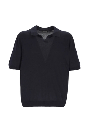 Gran Sasso polo-collar T-shirt - Blue
