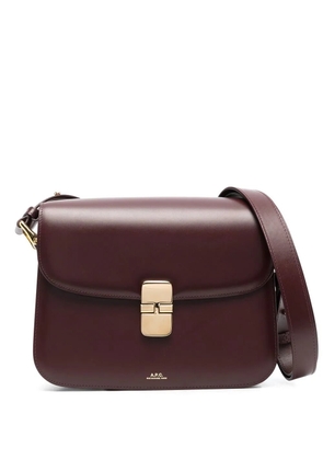 A.P.C. Grace leather shoulder bag - Red