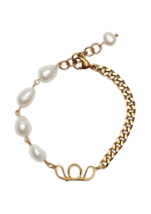Labelled Jewellery pearl chain bracelet - Gold