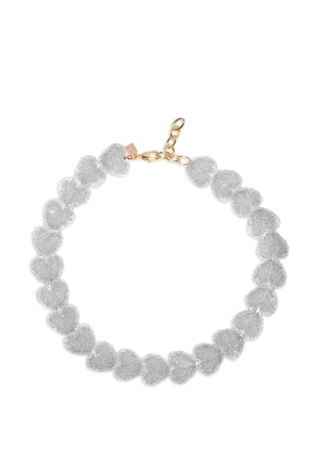 Crystal Haze Jelly Heart necklace - Silver