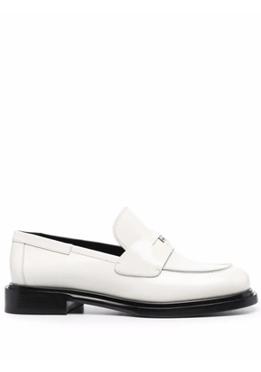 Ferragamo Nyx 30 patent leather loafers - White
