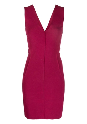 Rick Owens V-neck mini dress - Pink