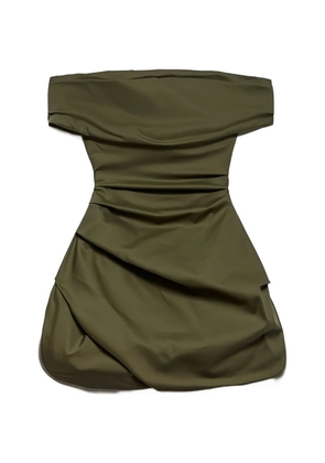 Aniye By draped off-shoulder mini dress - Green