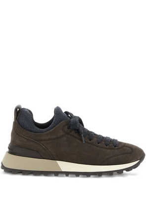 Brunello Cucinelli suede sneakers - Brown