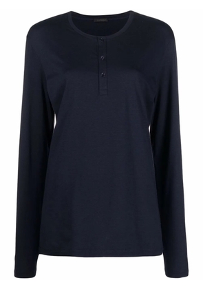 La Perla long-sleeve pajama top - Blue
