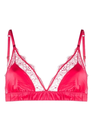 Love Stories sheer floral detailed lace bralette - Pink