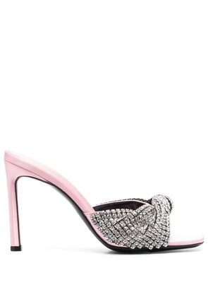 Sergio Rossi x Evangelie Smyrniotaki 95mm rhinestone-embellished sandals - Pink