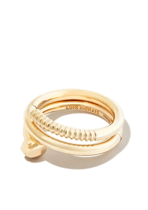 LUIS MORAIS 14kt yellow gold Serpentine screw ring