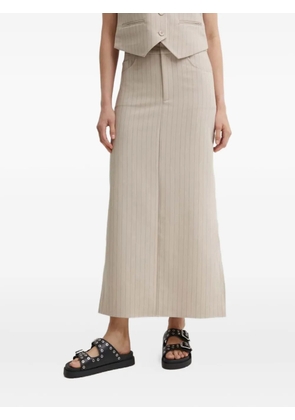 Gestuz JoelleGZ pinstripe midi skirt - Neutrals
