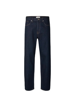 SELECTED dark-blue trousers
