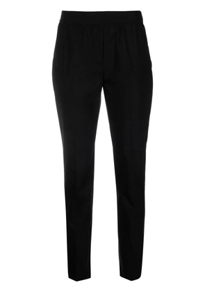 TWINSET logo-plaque detail trousers - Black