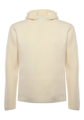 Moncler x Jil Sander ribbed hoodie - Neutrals