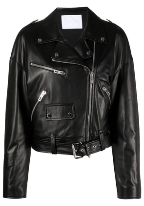 Drome lambskin cropped jacket - Black