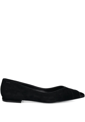 BOSS cap-toe suede ballet flats - Black