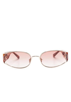 Linda Farrow Shelby oval-frame sunglasses - Brown