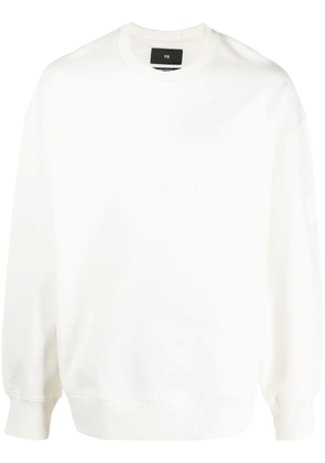 Y-3 long-sleeved organic cotton sweatshirt - Neutrals