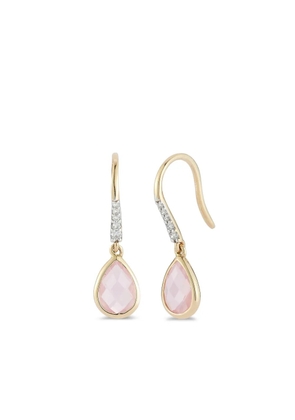 Mateo 14K yellow-gold diamon drop earrings
