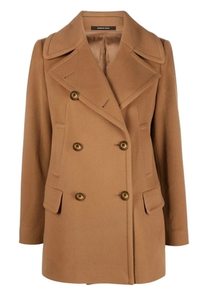 Tagliatore Blanche double-breasted coat - Brown