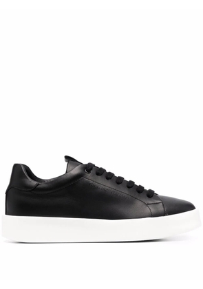 Giuliano Galiano Road low-top leather sneakers - Black