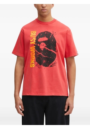 A BATHING APE® Garment Dye graphic-print T-shirt - Red
