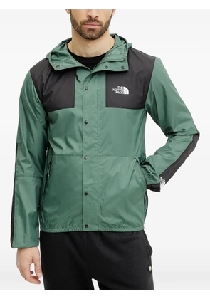The North Face hooded logo-print jacket - Green